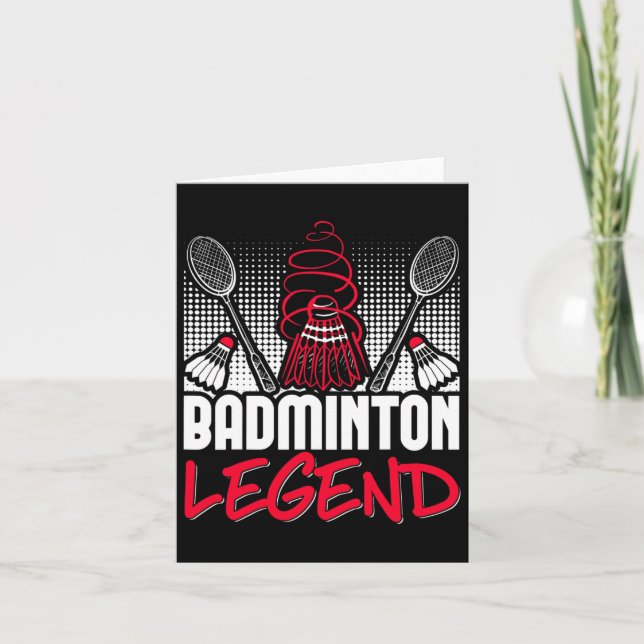 Badminton Living Legend Player Sport Shuttle Kort (Framsida)