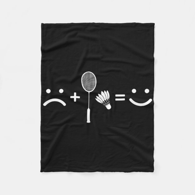 Badminton Lycklig Team Player Coach Fleecefilt (Framsidan)