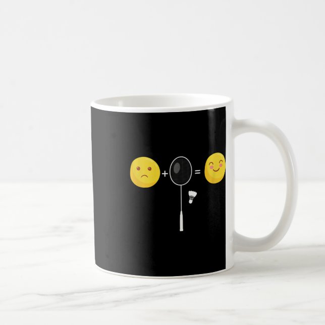 Badminton Lycklig Team Player Coach Funny Shutt Kaffemugg (Höger)