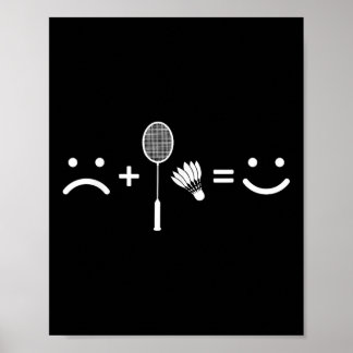 Badminton Lycklig Team Player Coach Poster
