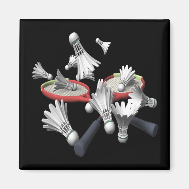 Badminton Magnet (Framsidan)