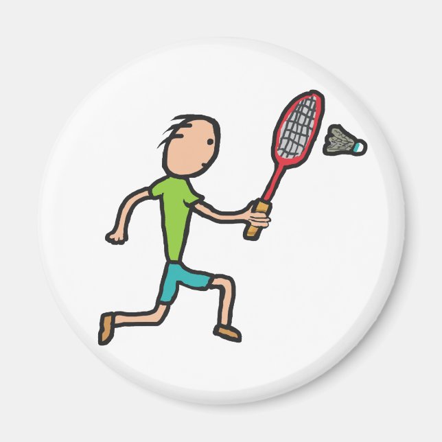 Badminton Magnet (Framsidan)