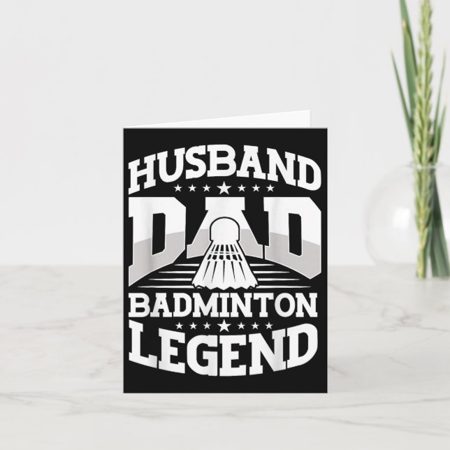 Badminton, Make Pappa Badminton Legend Shuttle Fa Kort (Framsida)