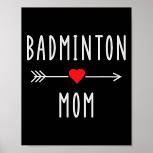 Badminton Mamma Badminton Player Mamma Gift Funny  Poster