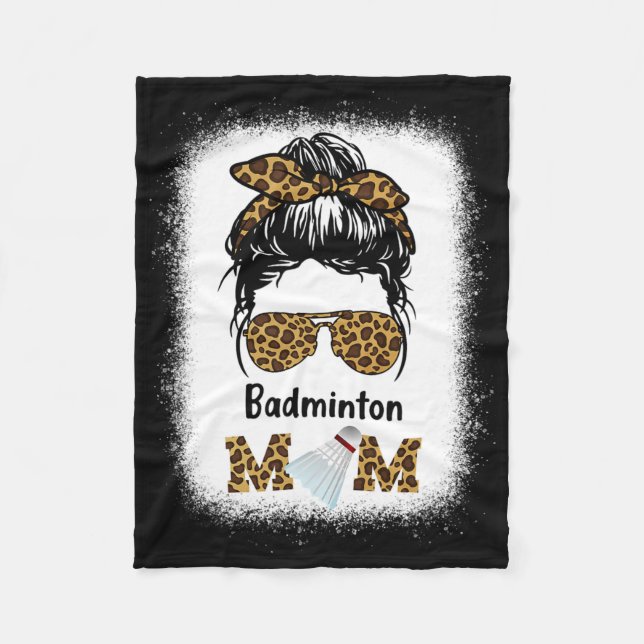 Badminton Mamma bleached Leopard Print Women Shutt Fleecefilt (Framsidan)