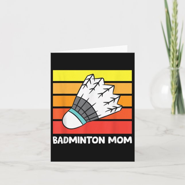 Badminton Mamma Funny Badminton Mor Kort (Framsida)