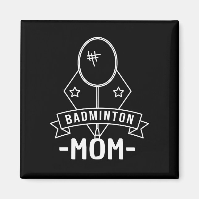 Badminton Mamma Magnet (Framsidan)