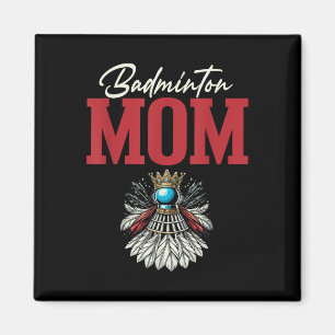 Badminton Mamma Shuttle Rackethandtag  Magnet