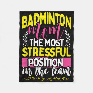 Badminton Mamma Tröja För Kvinnor Hustru Eller Mam Fleecefilt