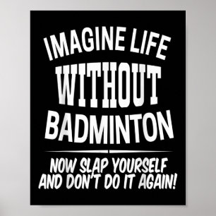 Badminton Manar och Women Birdie Player Kids Poster
