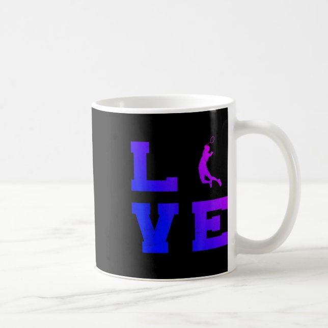 Badminton Manar Womens Badminton Player Shuttle Kaffemugg (Höger)