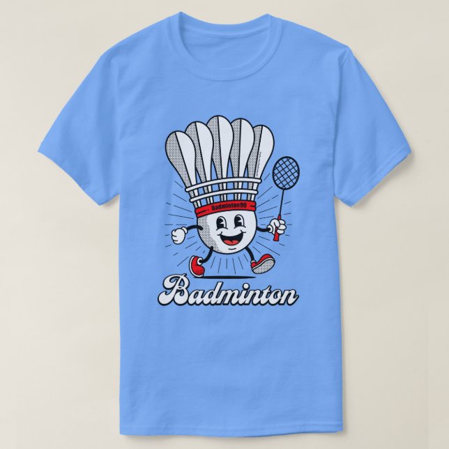 Badminton Mascot Classic T Shirt (Design framsida)