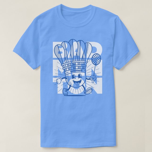 Badminton Mascot OVERPRINT T Shirt (Design framsida)