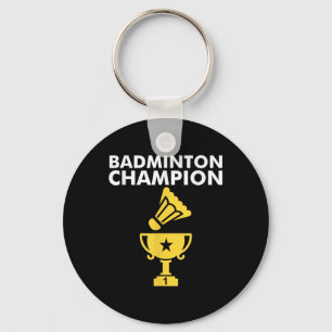 Badminton Mästare Fågel Apparel Nyckelring