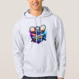 Badminton Mästare Grafisk Vuxen Tröja Hoodie