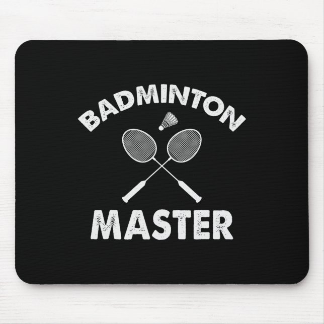 Badminton Master Funny Badminton Player Shuttle Ra Musmatta (Framsidan)