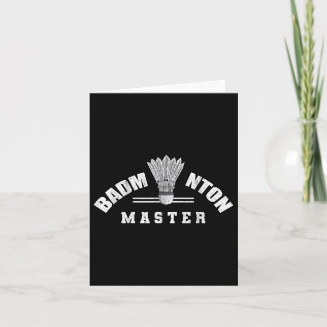 Badminton Master Shuttle Birdie Badminton Kort (Framsida)