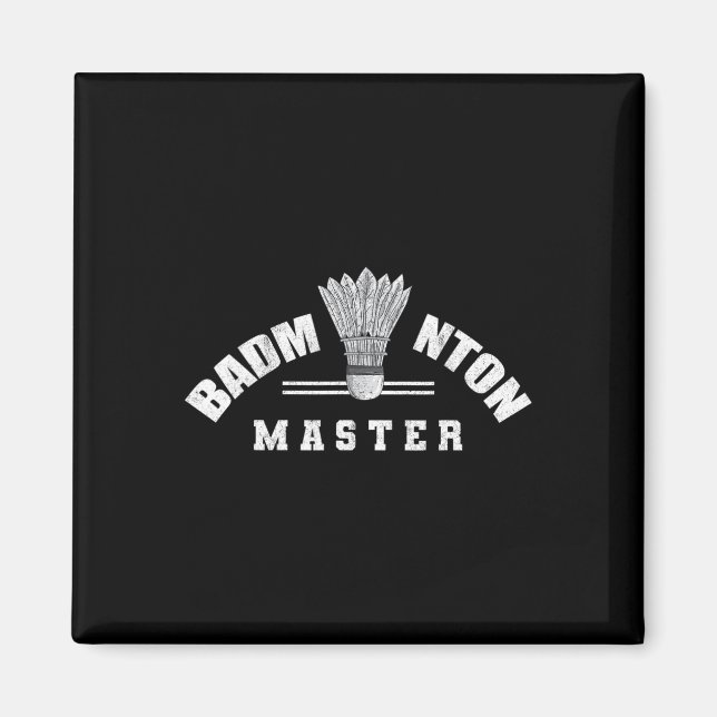 Badminton Master Shuttle Birdie Badminton Magnet (Framsidan)