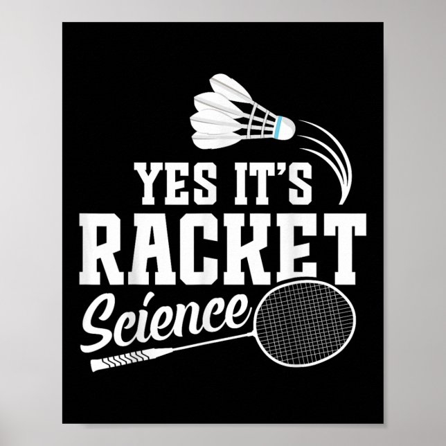 Badminton Match Fjäderboll Ja Det är Badmintonspel Poster (Framsidan)