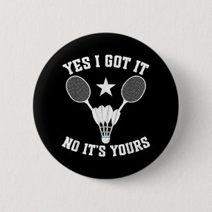 Badminton Match Shuttle Fick Det Badminton Spelare Knapp