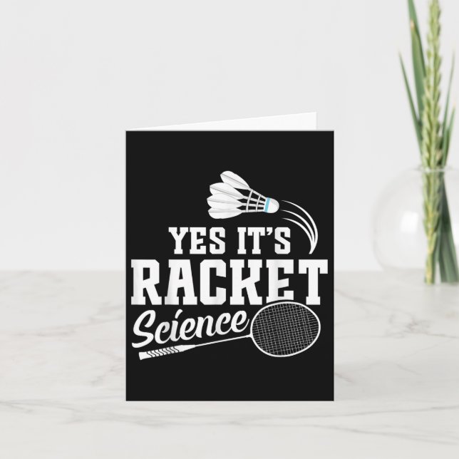 Badminton Match Shuttle Ja Det Är Badmintonspelare Kort (Framsida)