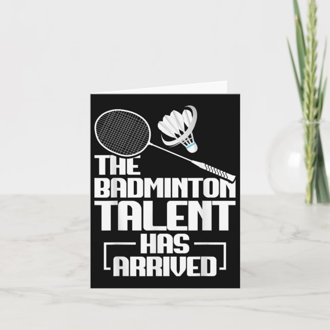 Badminton Match Talang Shuttle Spelare Badminton  Kort (Framsida)