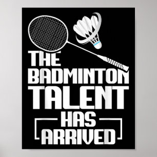 Badminton Match Talang Shuttle Spelare Badminton Poster