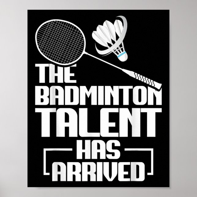 Badminton Match Talang Shuttle Spelare Badminton  Poster (Framsidan)