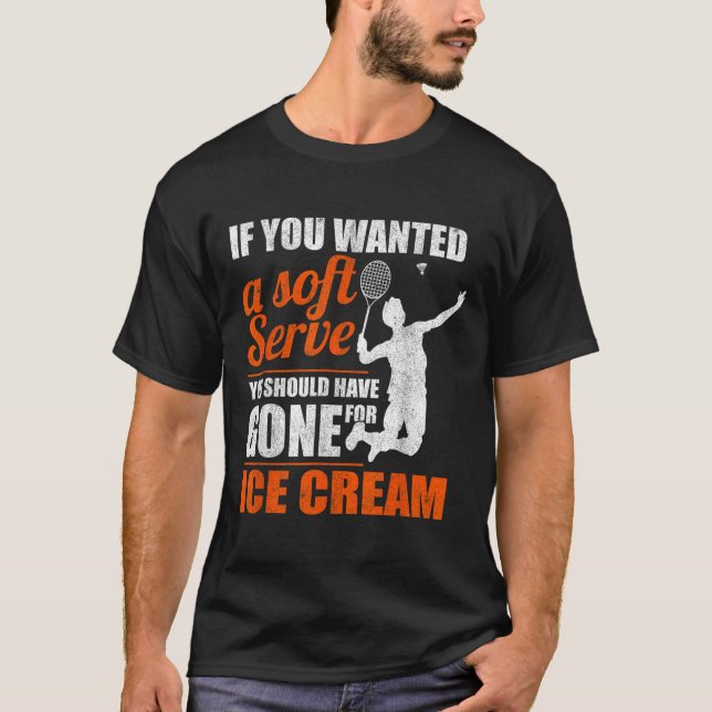 Badminton Mjuk Serve Shuttle Badminton  T Shirt (Framsida)
