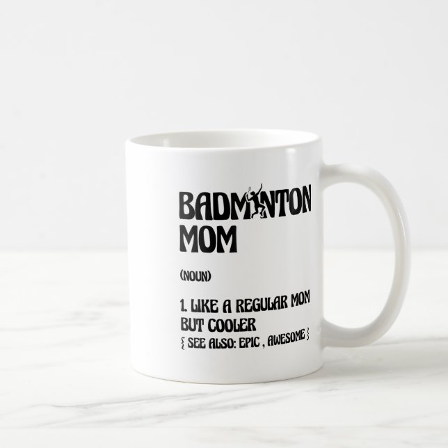Badminton Mom Player Shuttle  Kaffemugg (Höger)