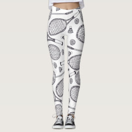 Badminton Mönster - Tennis Leggings - Squash