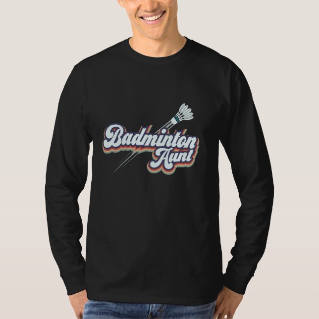 Badminton Moster - Kärlek Badminton Aunty T Shirt (Framsida)