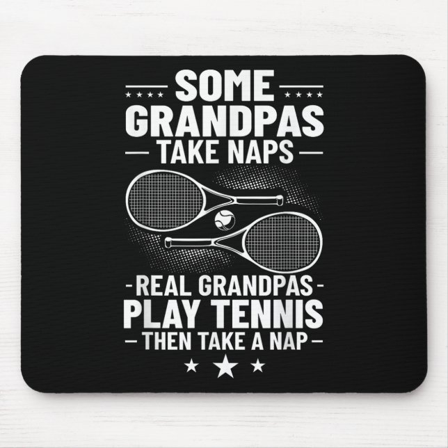 Badminton Några morpas tar Naps Real Grandpas Pl Musmatta (Framsidan)