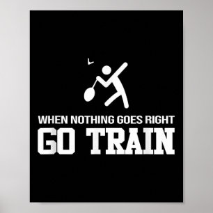 Badminton - När ingenting går rätt - Åka tåg Poster