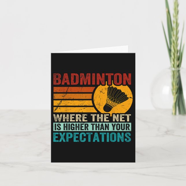 Badminton - Net är högre än dina förväntningar Kort (Framsida)