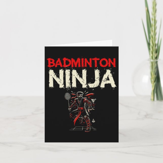 Badminton Ninja Shuttle Kort (Framsida)