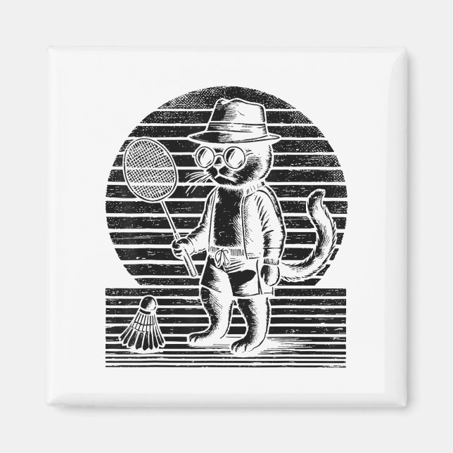 Badminton Ninja Shuttle Magnet (Framsidan)