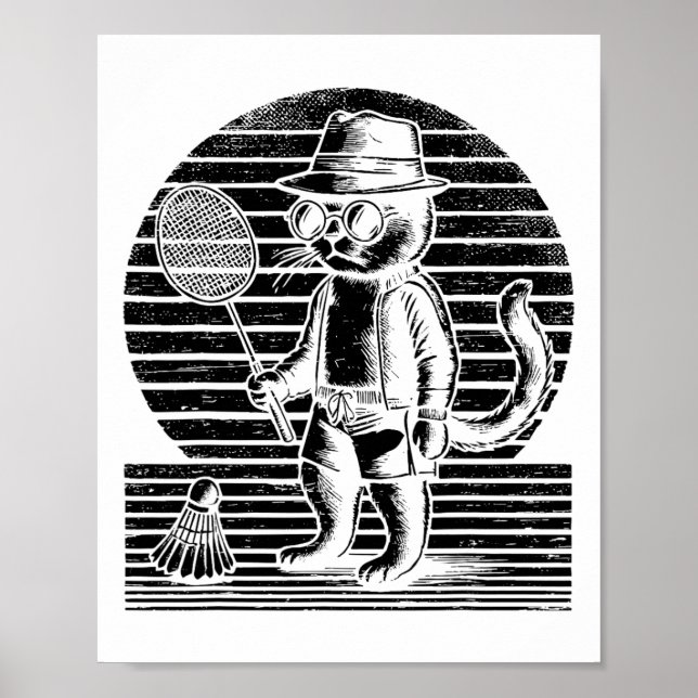 Badminton Ninja Shuttle Poster (Framsidan)