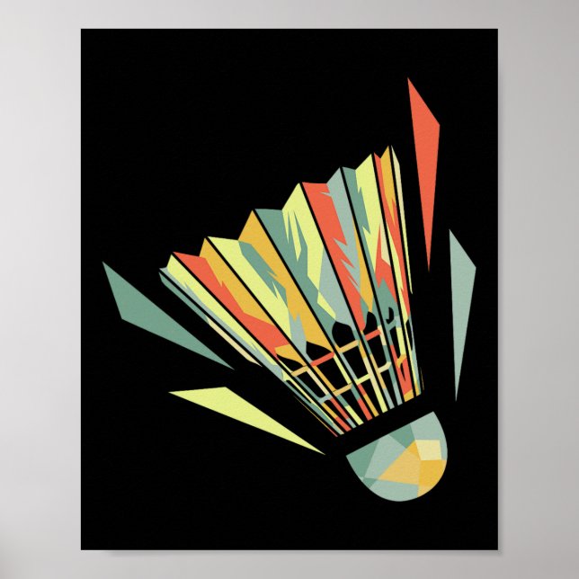 Badminton och skyttel poster (Framsidan)