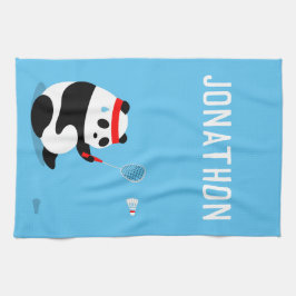 Badminton Panda Komma och laga sporttorn Kökshandduk