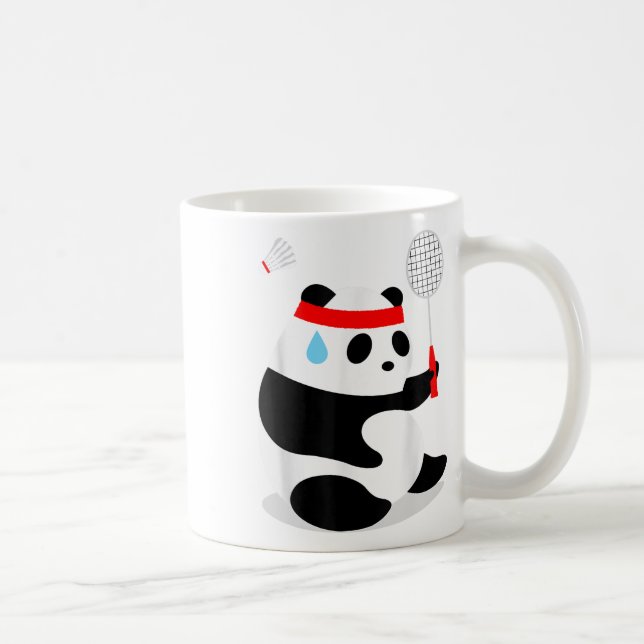 Badminton Panda Svettas Missar  Kaffemugg (Höger)