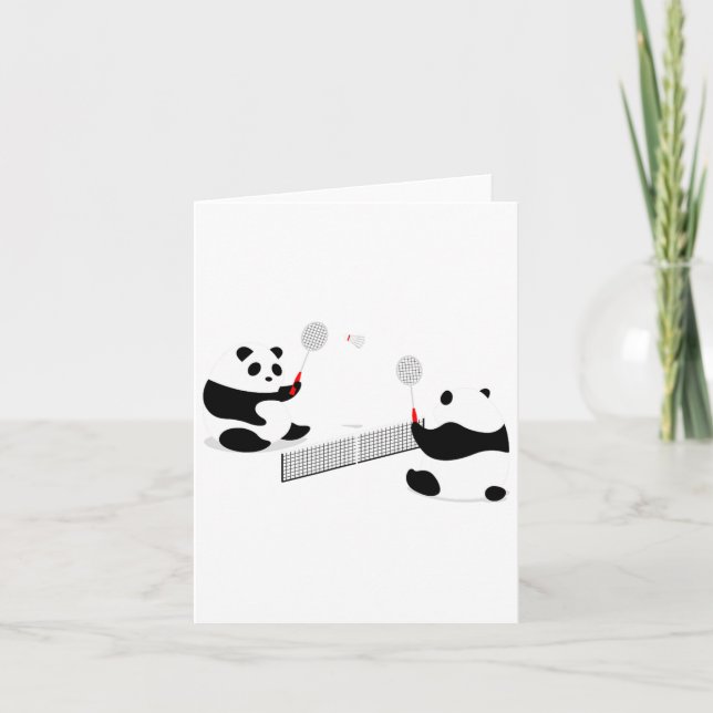 Badminton Panda Volley Kort (Framsida)