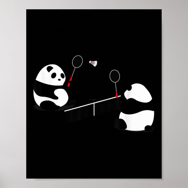 Badminton Panda Volley  Poster (Framsidan)