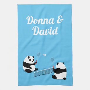 Badminton Pandas Sports Towel Kökshandduk