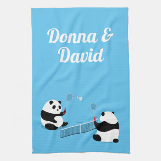 Badminton Pandas Sports Towel Kökshandduk