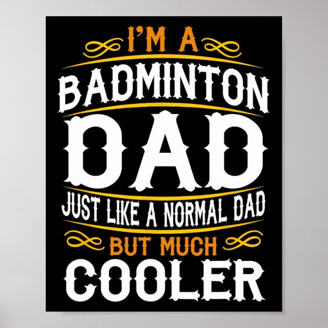 Badminton Pappa Poster (Framsidan)