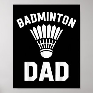 Badminton Pappa Shuttle Roligt Badminton  Poster