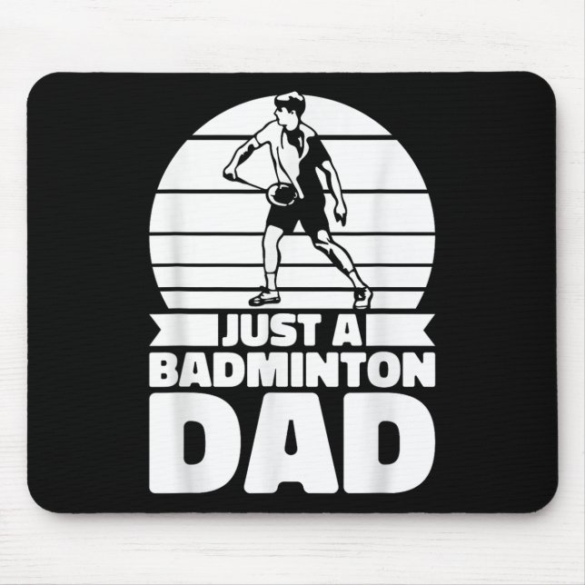 Badminton Pappa Shuttle - Spelare Bara En Badminto Musmatta (Framsidan)