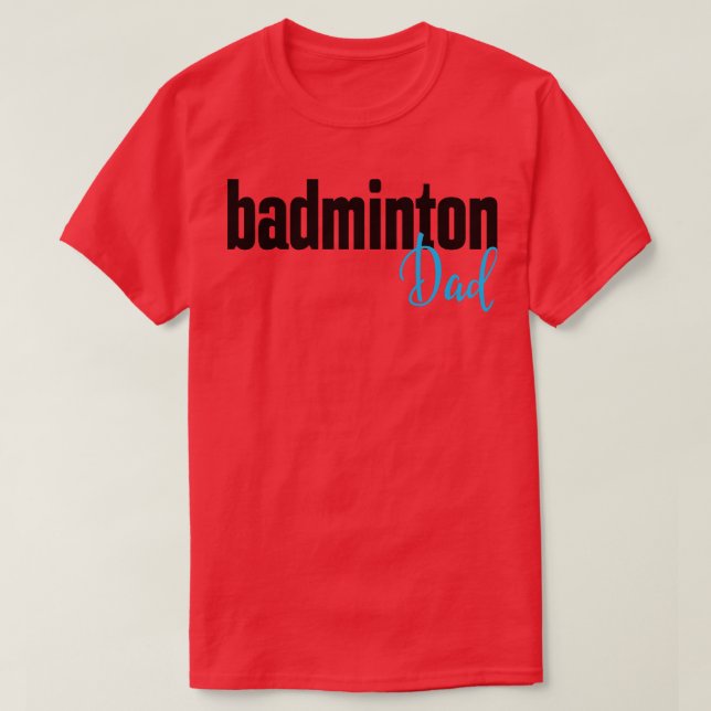 Badminton Pappa T Shirt (Design framsida)