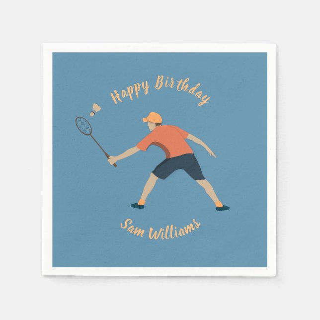 Badminton Pappersservett (Framsidan)